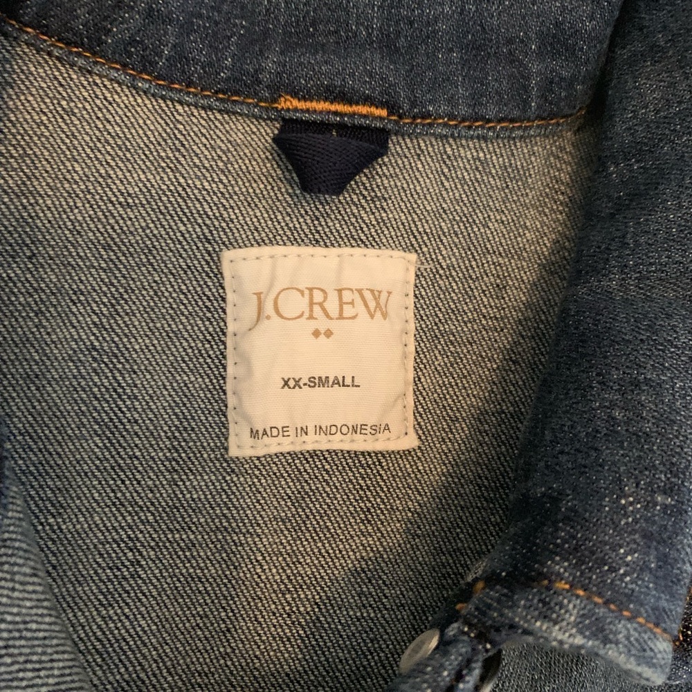 XXS JCrew Jean jacket - Picture 2 of 2